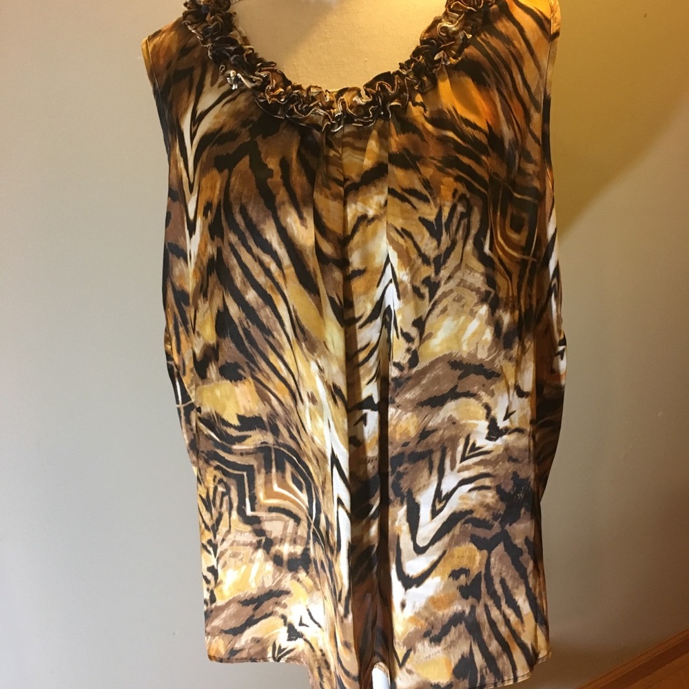 Animal Print Tank Top 1X